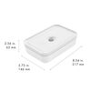 Fresh & Save, L flat Plastic Vacuum lunch box, small 5