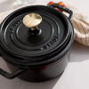 La Cocotte, Gryta 16 cm / 1,25 l, Rund, Svart, Gjutj&auml;rn, small 5