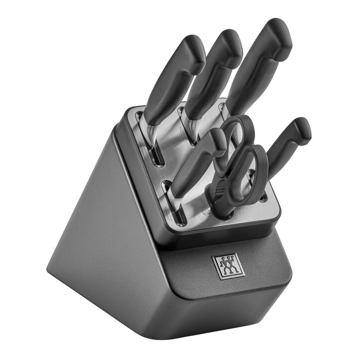 FOUR STAR, 7 Piece, Knife block set, anthracite, large 1