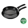 Vipiteno, Set di padelle, 2-pz. / 24/28 cm, nero, Alluminio, small 1