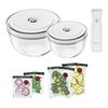 Fresh & Save BOWLS, glass / M/L Vacuum Starter Set, 9-pc , small 1