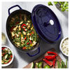 La Cocotte, Cocotte 29 cm, Ovale, Bleu intense, Fonte, small 7