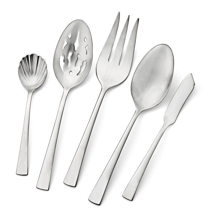 Bellasera (matted), 45-pc Satin Flatware Set, 18/10 Stainless Steel, No-Color, large 3