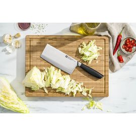 7 inch Chinese chef's knife, silver
