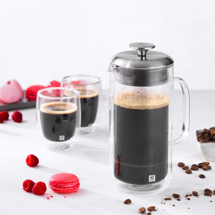 Sorrento Plus Double Wall Glassware, Double Wall, French Press, large 2