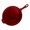 Pans, 26 cm / 10 inch cast iron Frying pan, grenadine-red, small 5