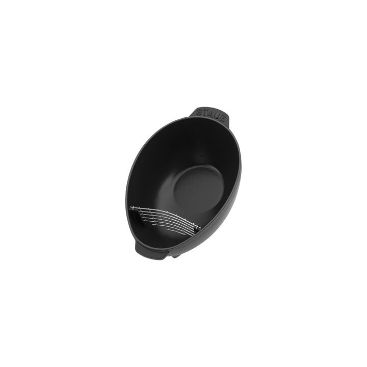 Specialities, 2 l cast iron oval Mussel pot, black, large 4
