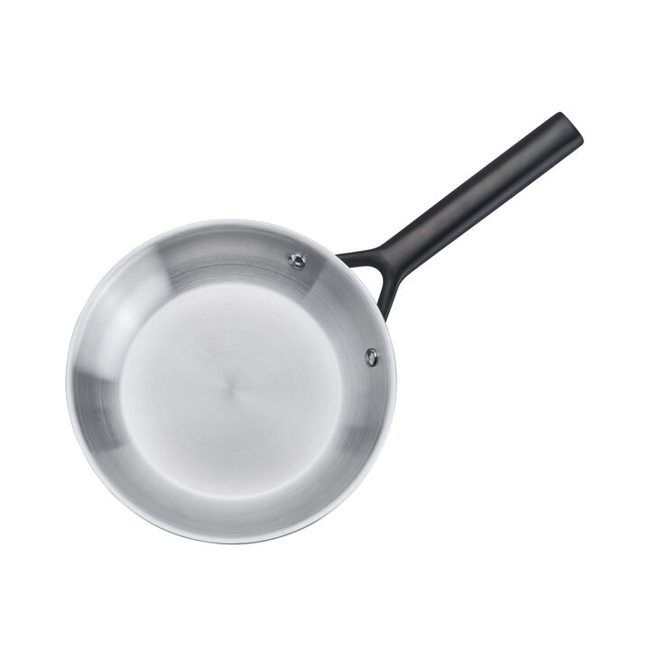 MIlano Stainless Steel, 2-pc, Stainless Steel Fry Pan Set, Gun Metal, large 4