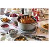 Cocotte et Swarovski bouton, 2-pcs. /28 cm, gris graphite / argent, Fonte / Acier Inoxydable, small 4