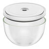 Fresh & Save BOWLS, Vacuum bowl set S/M/L / 3-pc, glass, Transparent-White, small 3