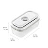 Fresh & Save, S/M/L / 3-pc, Vacuum Container Set, Glass, Grey, small 4