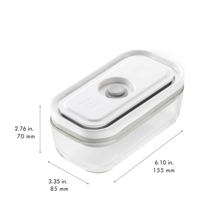 Fresh & Save, 4-pc, Vacuum Box Set, Glass, Grey, large 3
