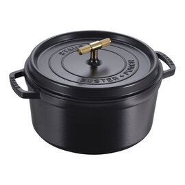 Cocotte Buster+Punch 28 cm / 6,75 l, Rond, Zwart