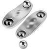 PREMIUM, Facial Massage Tool, stainless steel | white, small 3