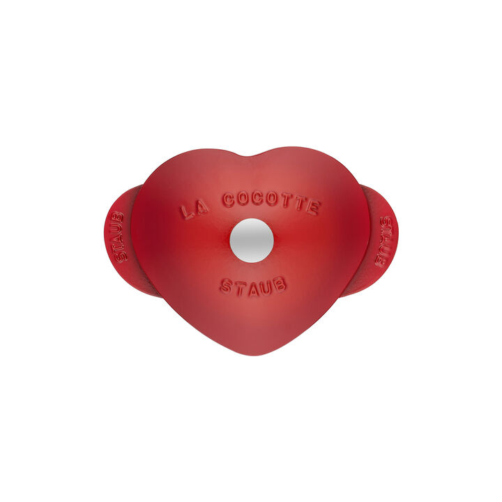 La Cocotte, 1.75 l cast iron heart Cocotte, cherry, large 3
