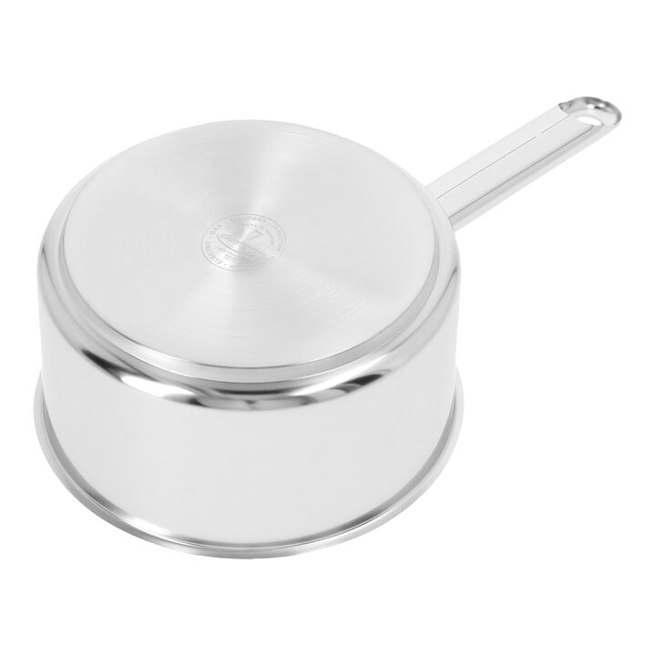 Apollo 7, Stieltopf ohne Deckel 16 cm, 18/10 Edelstahl, Silber, large 4