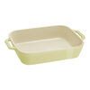 Ceramique, Set di pirofile rettangolare - 2-pz., Verde chiaro, small 2