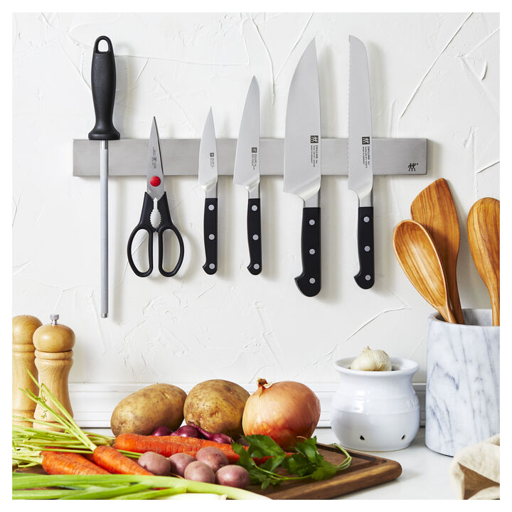 Storage, 17.5-inch, Stainless Steel, Magnetic Knife Bar, Silver, large 4