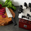 Four Star, 8-pc, Self-Sharpening Knife Block Set, Brown, small 12