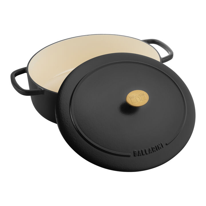 Bellamonte, Cocotte 29 cm / 4,5 l, Ovaal, Zwart, large 2