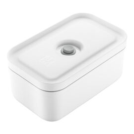M Divided Meal Prep Container, plastic, white-grey