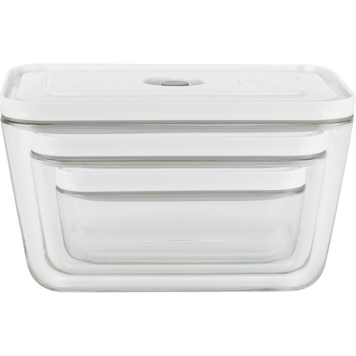 Fresh & Save, S/M/L / 3-pc, Vacuum Container Set, Glass, Grey, large 3