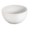Ceramique, 17 cm round ceramic Bowl white, small 1