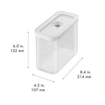 CUBE Saklama Kabı 2M / 21 cm, şeffaf-beyaz,,large 2