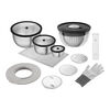 Fresh & Save, Set per insalata con pompa per sottovuoto e accessori, 15 pz. / S/M/L, nero / bianco, acciaio inox, small 1