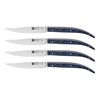 Steak-Sets, Set da bistecca liscio - 4-pz., blu, small 1