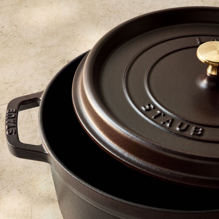 La Cocotte, Cocotte 26 cm, rund, Chocolate, Gusseisen, large 3