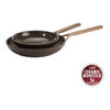 Milano, 2-pc, Frying Pan Set Ceramic Nonstick Titanium, Brown, small 1