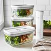 Set bo&icirc;tes sous-vide & pompe, 5-pcs. /L, gris / blanc, Plastique / Verre, small 3