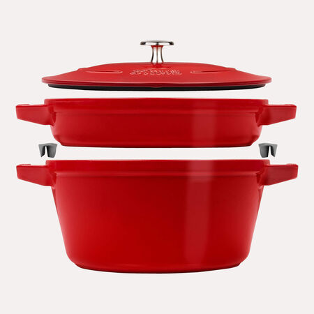 2-pcs Cast iron Pot set Stackable